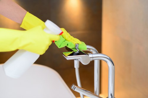 Professional carpet cleaning service in a Fulham home