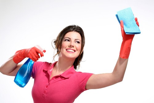 Cleaner in Fulham organizing a neat and spotless office space